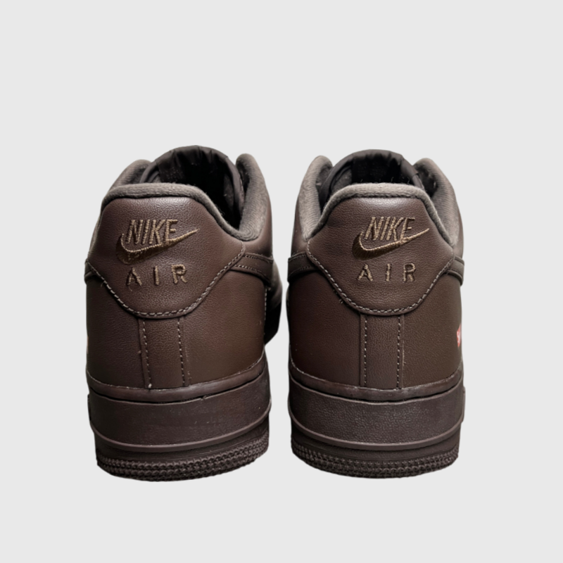 Supreme x Nike Air Force 1 Low 'Box Logo - Baroque Brown' Size 9 Pre-Owned