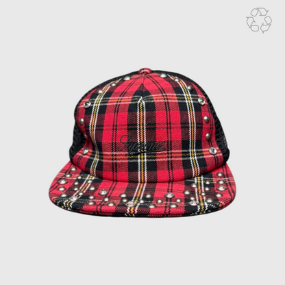 Supreme x B.B. Simon Studded Mesh Back 5-Panel 'Plaid' One Size Pre-Owned
