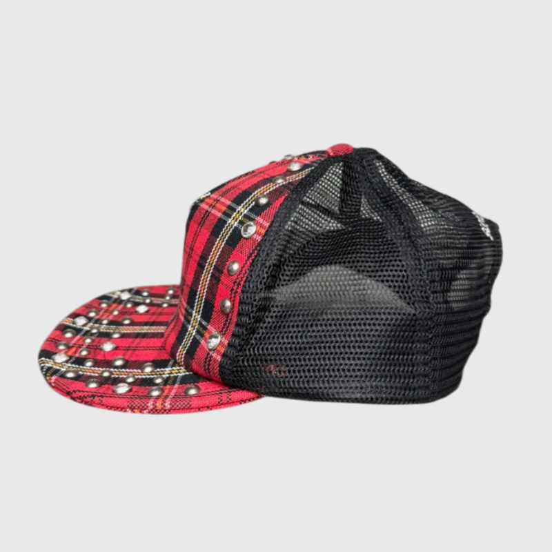 Supreme x B.B. Simon Studded Mesh Back 5-Panel 'Plaid' One Size Pre-Owned