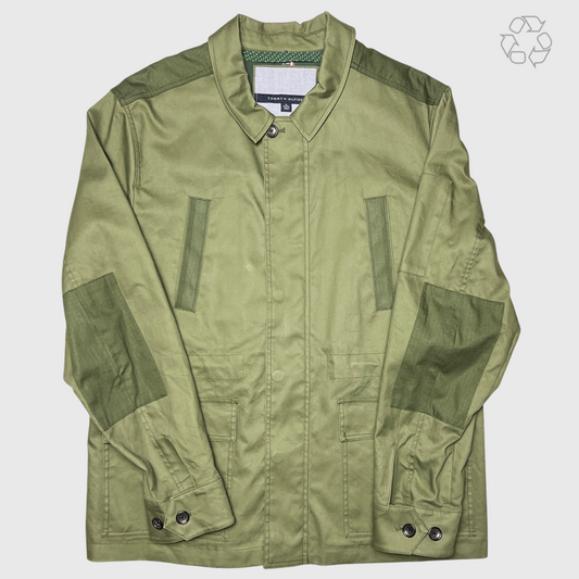 Vintage Tommy Hilfiger Military Jacket 'Military Green' Size XL Pre-Owned