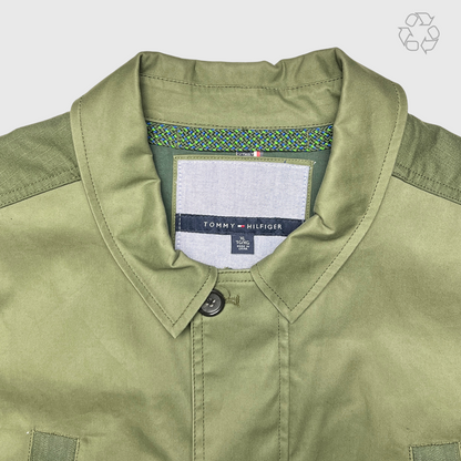 Vintage Tommy Hilfiger Military Jacket 'Military Green' Size XL Pre-Owned