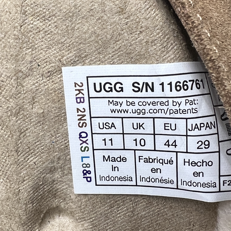 UGG Marcman Wool Blend Lining Slipper 'Chestnut' Size 11 New