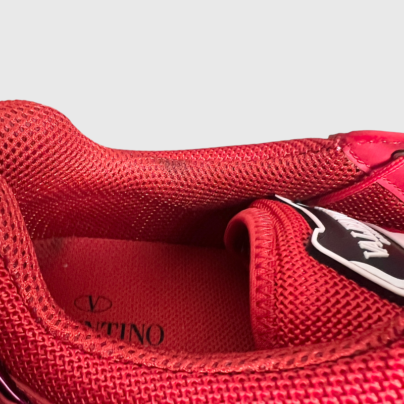 Valentino Garavani Climber Trainer 'Red' Size 44 Pre-Owned