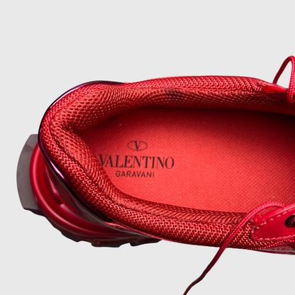 Valentino Garavani Climber Trainer 'Red' Size 44 Pre-Owned