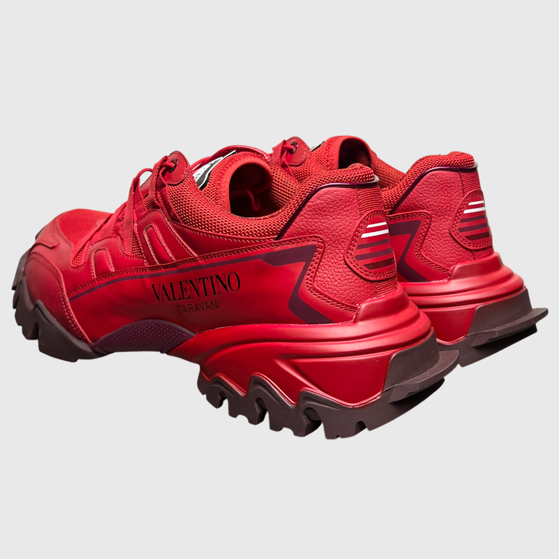 Valentino Garavani Climber Trainer 'Red' Size 44 Pre-Owned