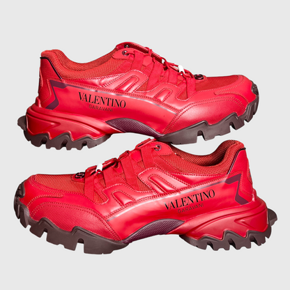 Valentino Garavani Climber Trainer 'Red' Size 44 Pre-Owned