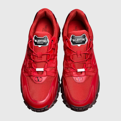 Valentino Garavani Climber Trainer 'Red' Size 44 Pre-Owned