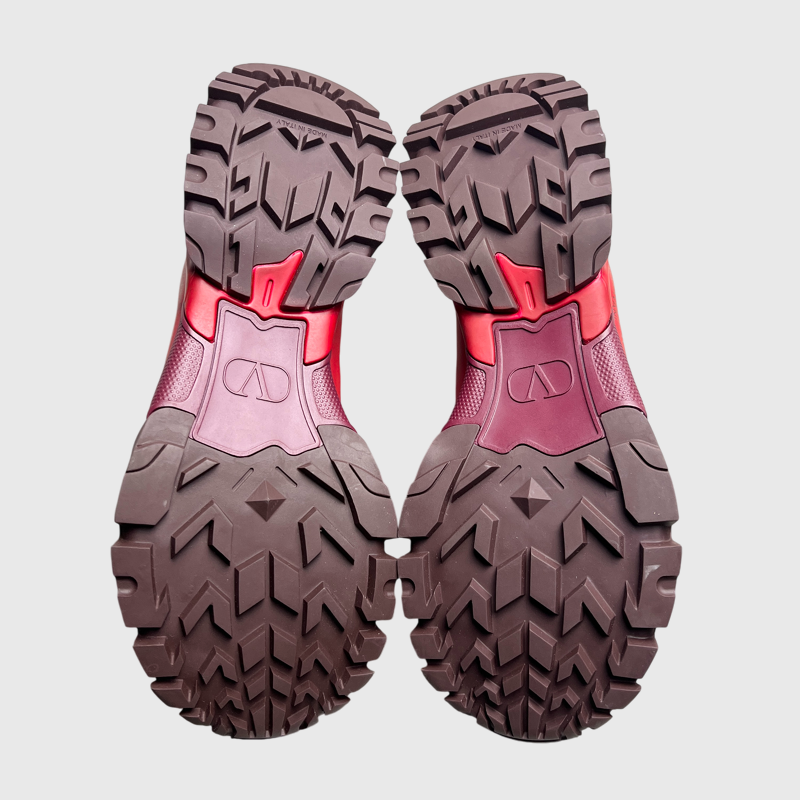 Valentino Garavani Climber Trainer 'Red' Size 44 Pre-Owned