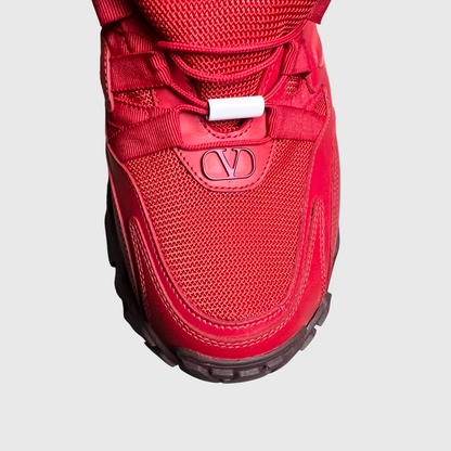 Valentino Garavani Climber Trainer 'Red' Size 44 Pre-Owned