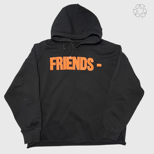 Vlone Friends Hoodie 'Black/Orange' Size XL Pre-Owned