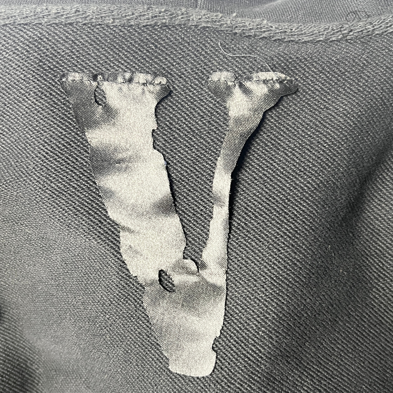 Vlone Friends Hoodie 'Black/Orange' Size XL Pre-Owned