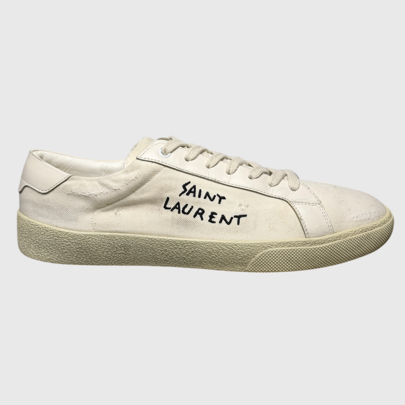 Vintage Saint Laurent SL/06 Court Classic 'Panna' SS18 Size 43 Pre-Owned