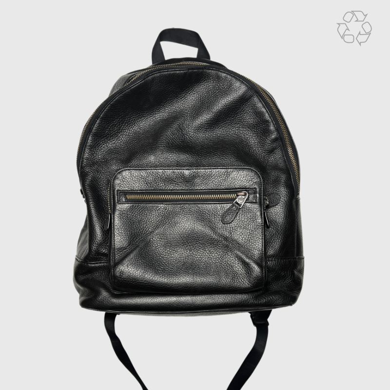 Vintage Coach Daypack Pebbled Leather Backpack 'Black' Pre-Owned