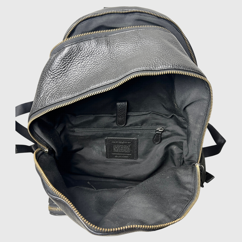 Vintage Coach Daypack Pebbled Leather Backpack 'Black' Pre-Owned