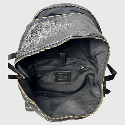 Vintage Coach Daypack Pebbled Leather Backpack 'Black' Pre-Owned