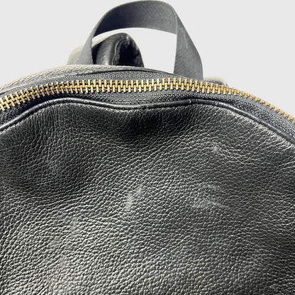 Vintage Coach Daypack Pebbled Leather Backpack 'Black' Pre-Owned