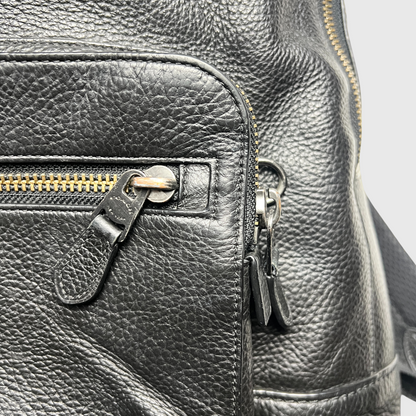 Vintage Coach Daypack Pebbled Leather Backpack 'Black' Pre-Owned