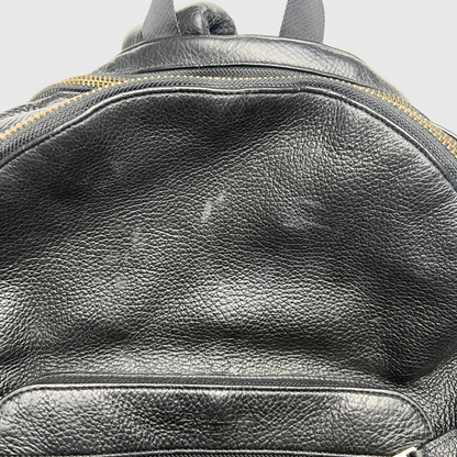 Vintage Coach Daypack Pebbled Leather Backpack 'Black' Pre-Owned