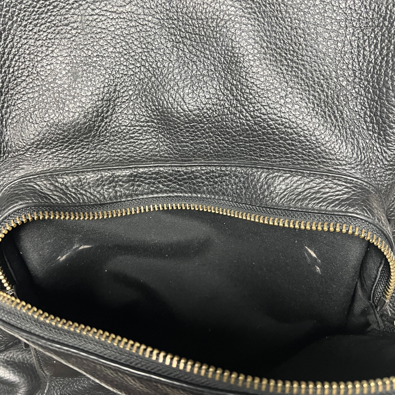 Vintage Coach Daypack Pebbled Leather Backpack 'Black' Pre-Owned