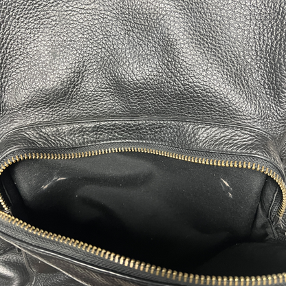 Vintage Coach Daypack Pebbled Leather Backpack 'Black' Pre-Owned