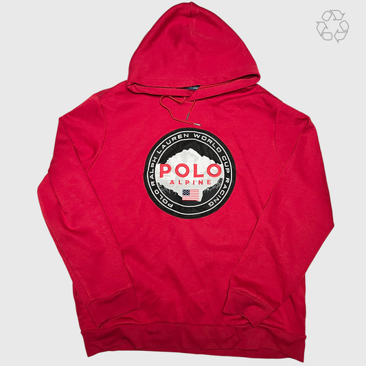 Polo Ralph Lauren Alpine World Cup Racing Hoodie 'Red' Size XL Pre-Owned