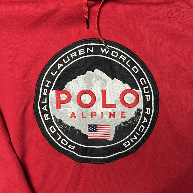 Polo Ralph Lauren Alpine World Cup Racing Hoodie 'Red' Size XL Pre-Owned