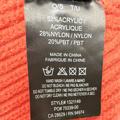 Stussy Basic Cuff Beanie 'Orange' One Size Pre-Owned