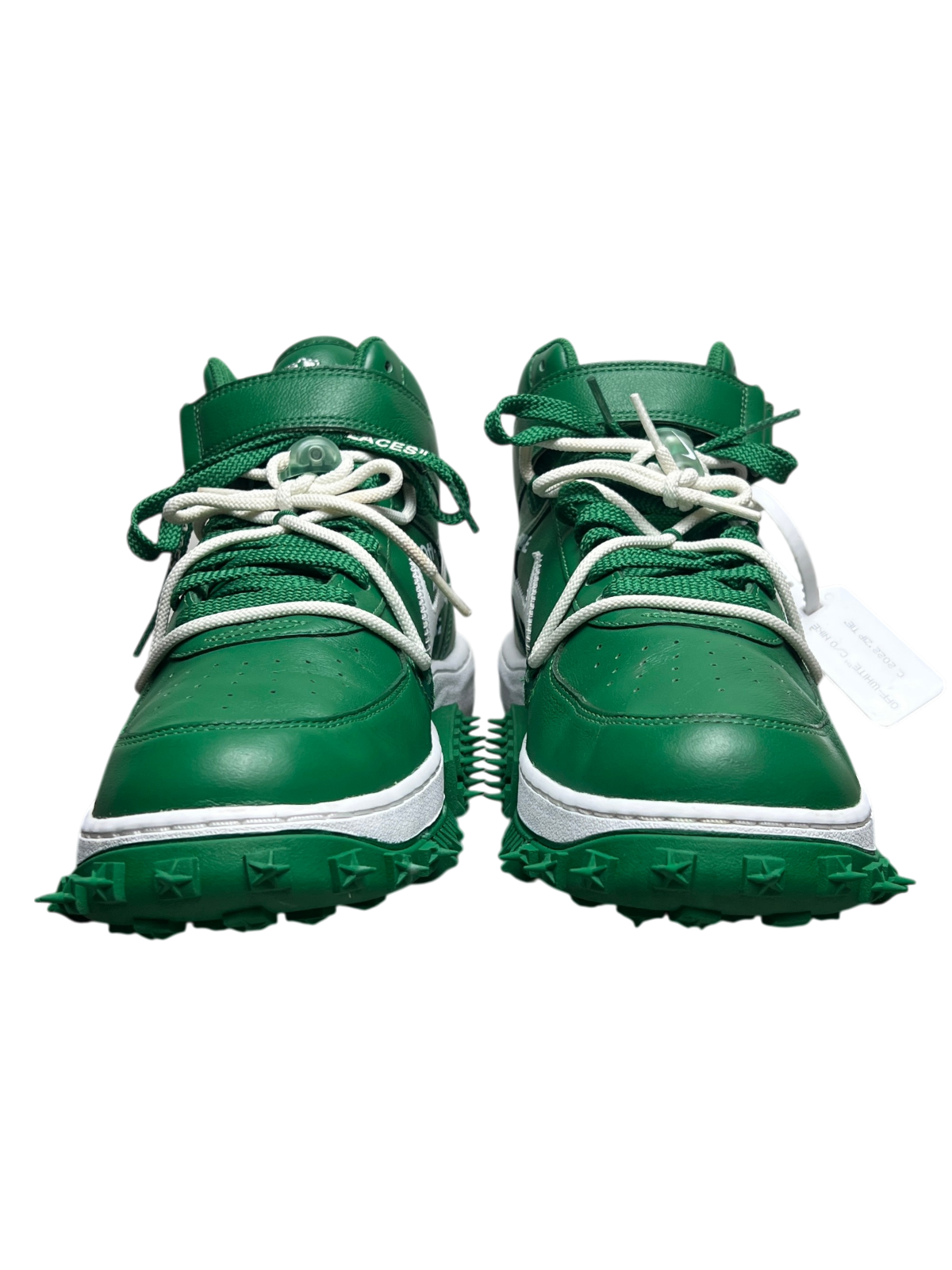 Off-White x Nike Air Force 1 Mid SP Leather 'Pine Green' Size 10 Pre-Owned