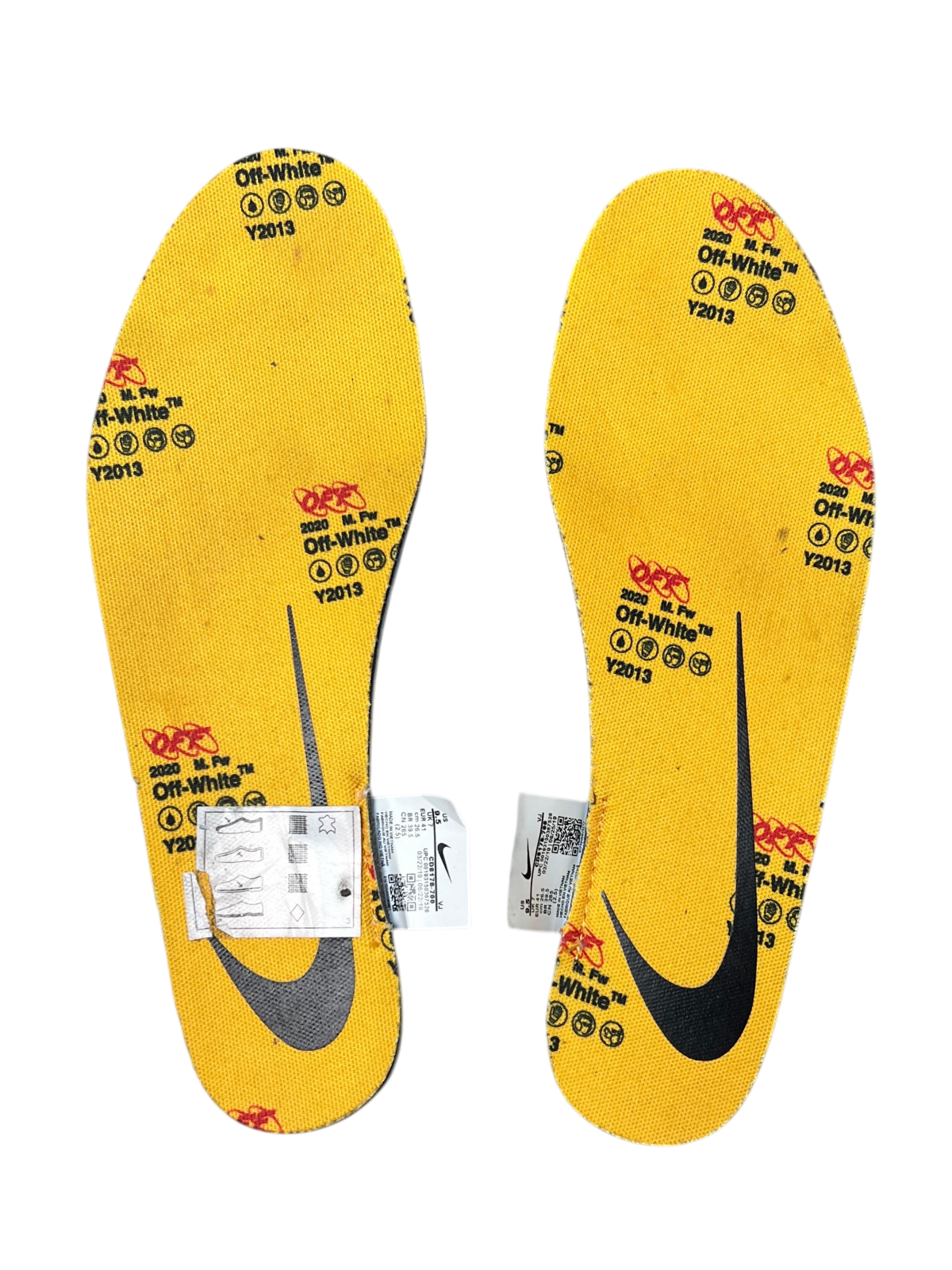 Off-White x Nike Vapor Street 'Tour Yellow' Size 9.5W Pre-Owned