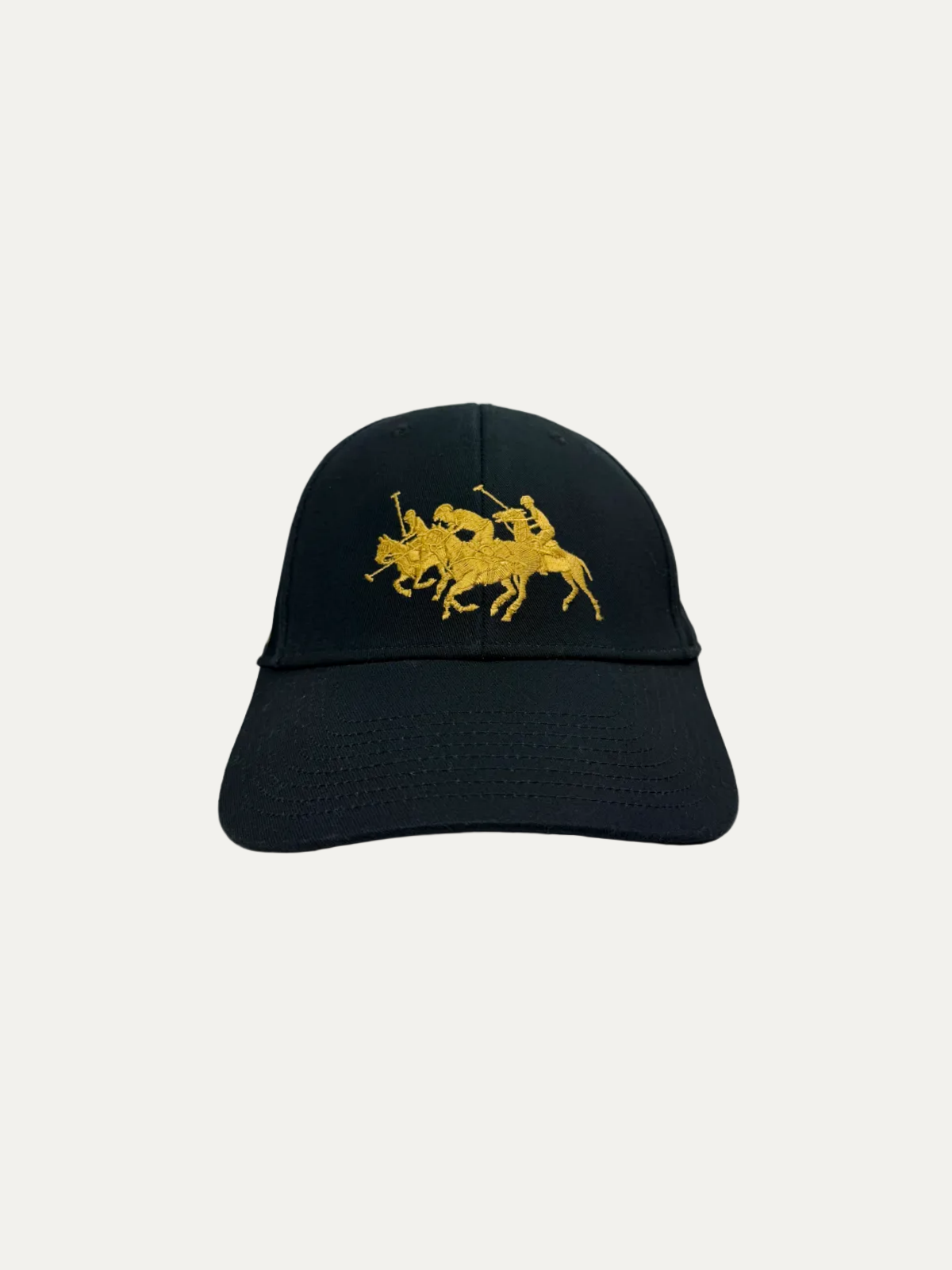 Polo Ralph Lauren Lunar New Year Triple Pony Twill Ball Cap 'Black/Gold' One Size Pre-Owned