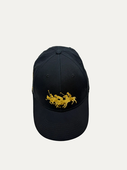 Polo Ralph Lauren Lunar New Year Triple Pony Twill Ball Cap 'Black/Gold' One Size Pre-Owned