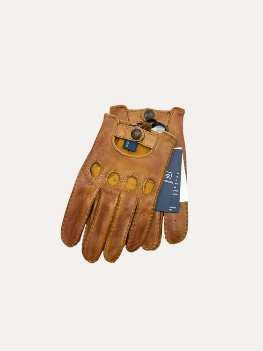 Polo Ralph Lauren Sheepskin Driving Gloves 'Carmel' Size M Brand New With Tags