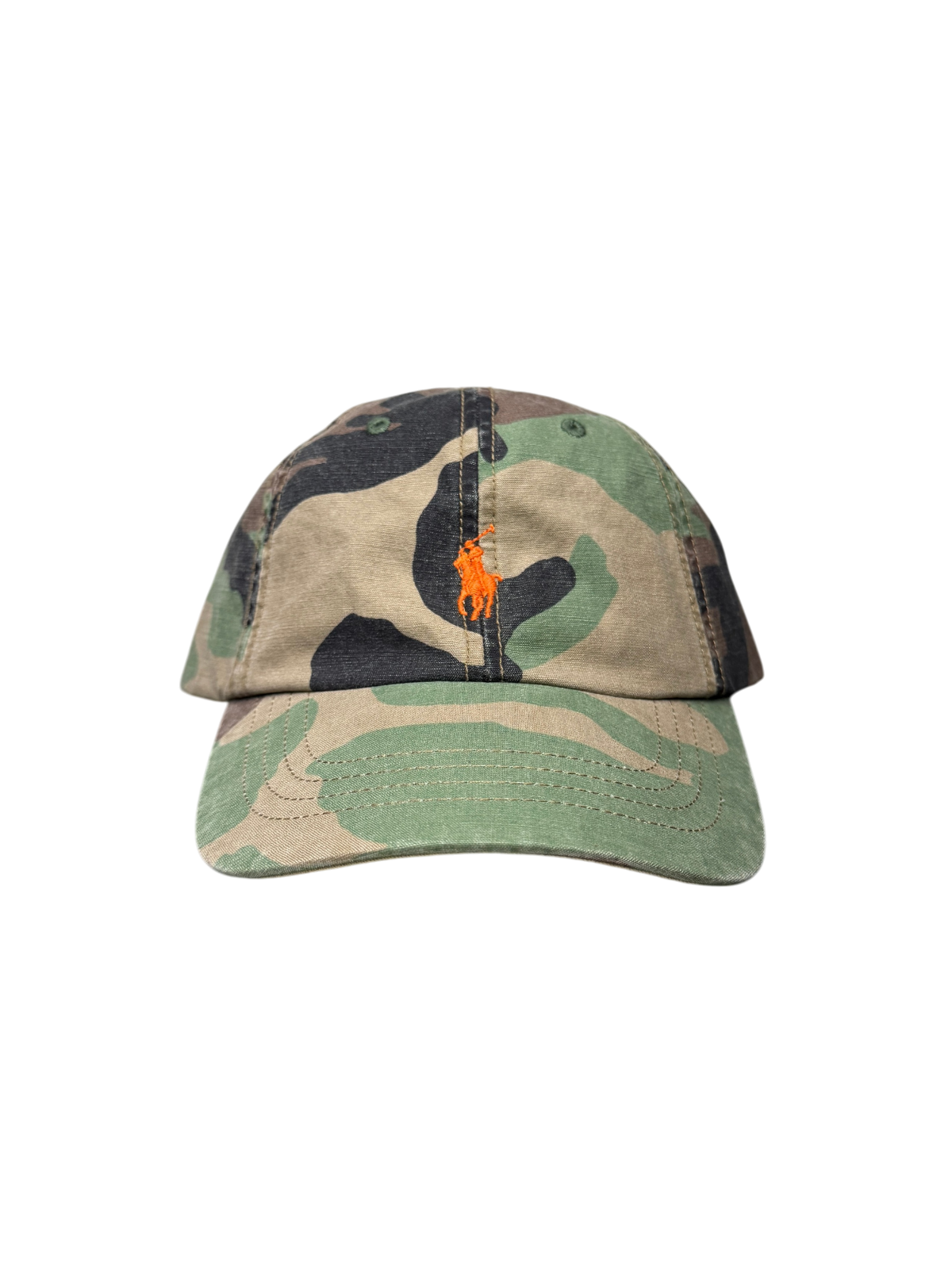 Polo Ralph Lauren Camo Canvas Ball Cap One Size Pre-Owned