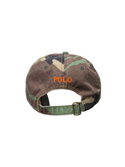 Polo Ralph Lauren Camo Canvas Ball Cap One Size Pre-Owned