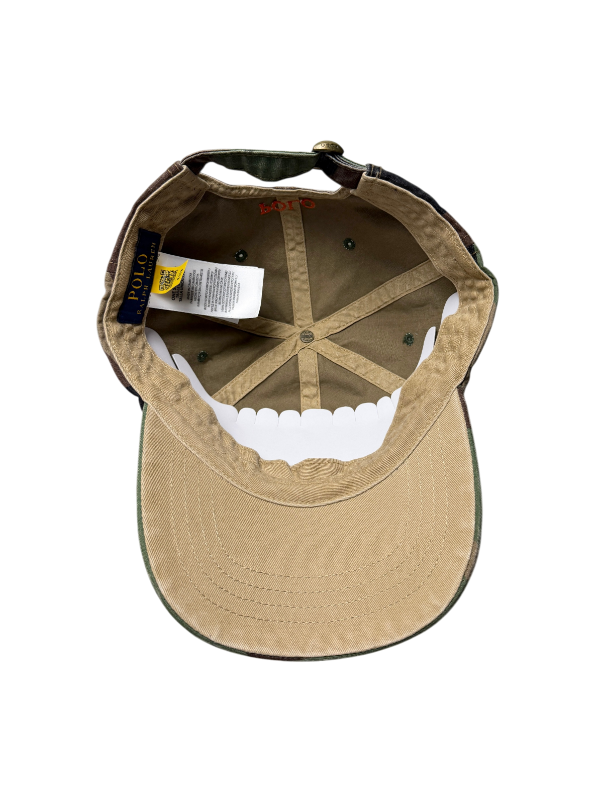 Polo Ralph Lauren Camo Canvas Ball Cap One Size Pre-Owned