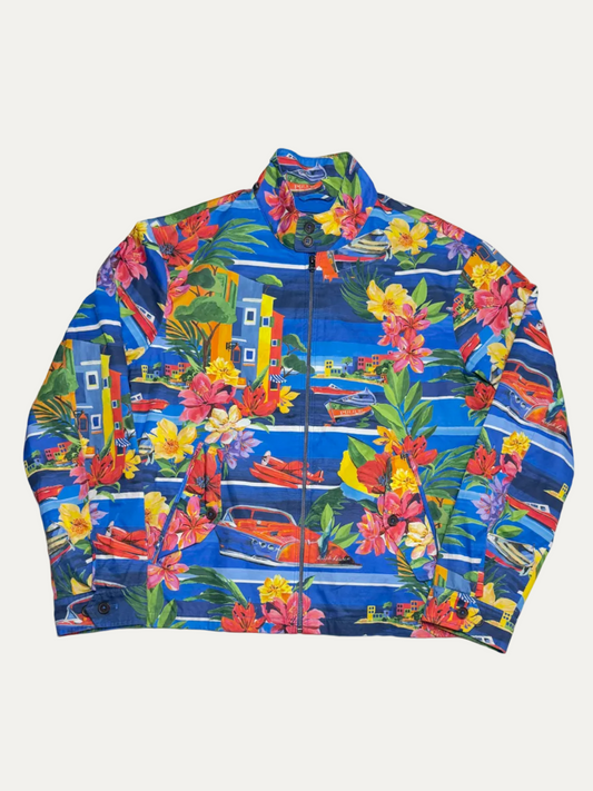 Polo Ralph Lauren Print Twill Jacket 'Le Grand Bleu' Size M Brand new with Tags