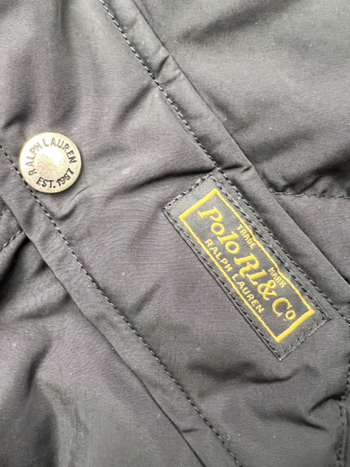 Polo Ralph Lauren Water-Repellant Down Vest 'Black' Size XXL Pre-Owned