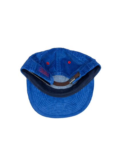 Polo Ralph Lauren NY Patch Corduroy Ball Cap 'Royal Blue/Red' One Size Brand New