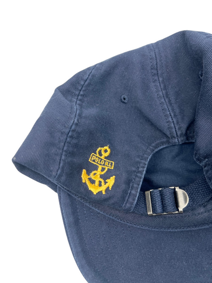 Polo Ralph Lauren Crest Bedford Cord Ball Cap 'Aviator Navy' One Size Pre-Owned