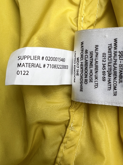 Polo Ralph Lauren Nylon Track Jacket 'Yellow' Size L Pre-Owned