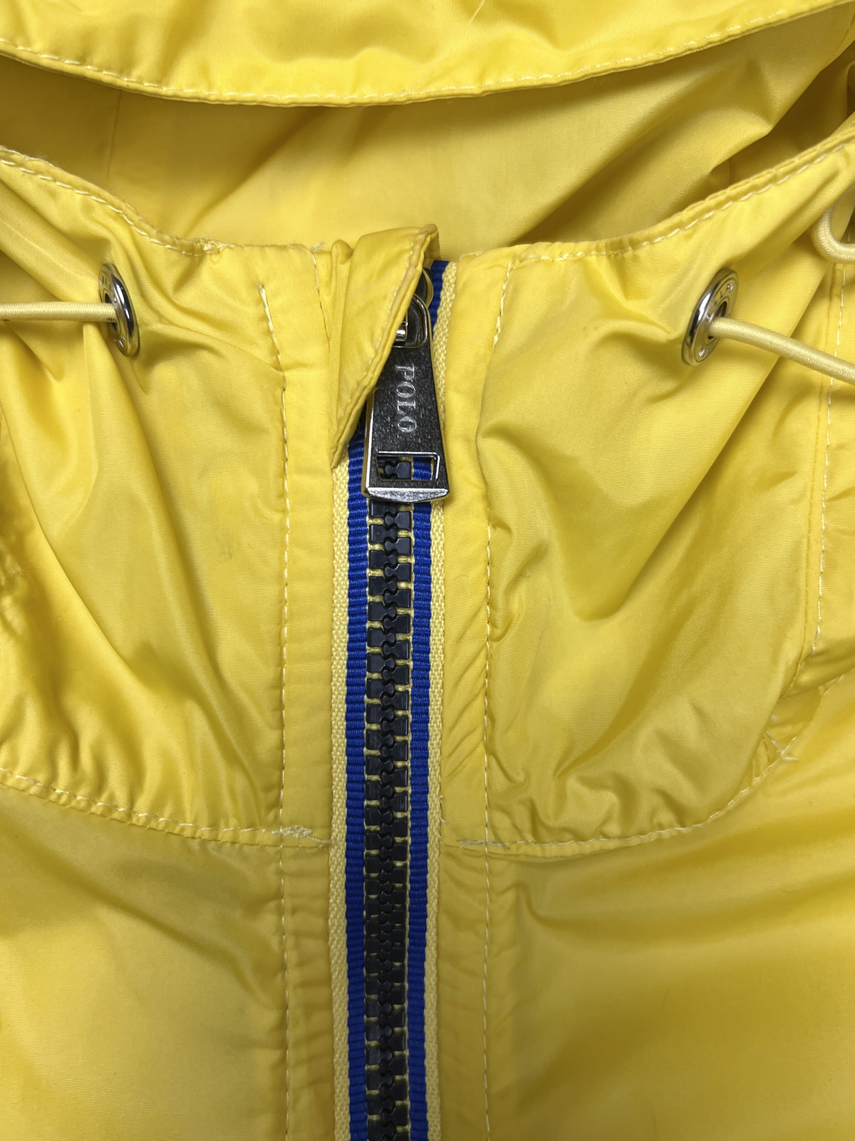 Polo Ralph Lauren Nylon Track Jacket 'Yellow' Size L Pre-Owned
