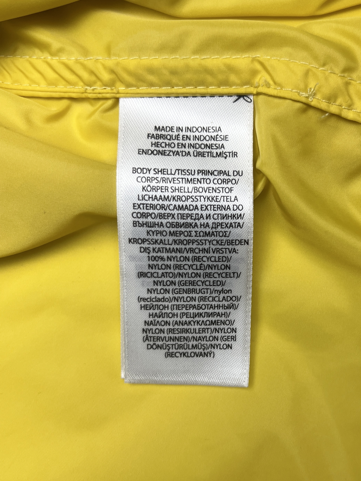 Polo Ralph Lauren Nylon Track Jacket 'Yellow' Size L Pre-Owned