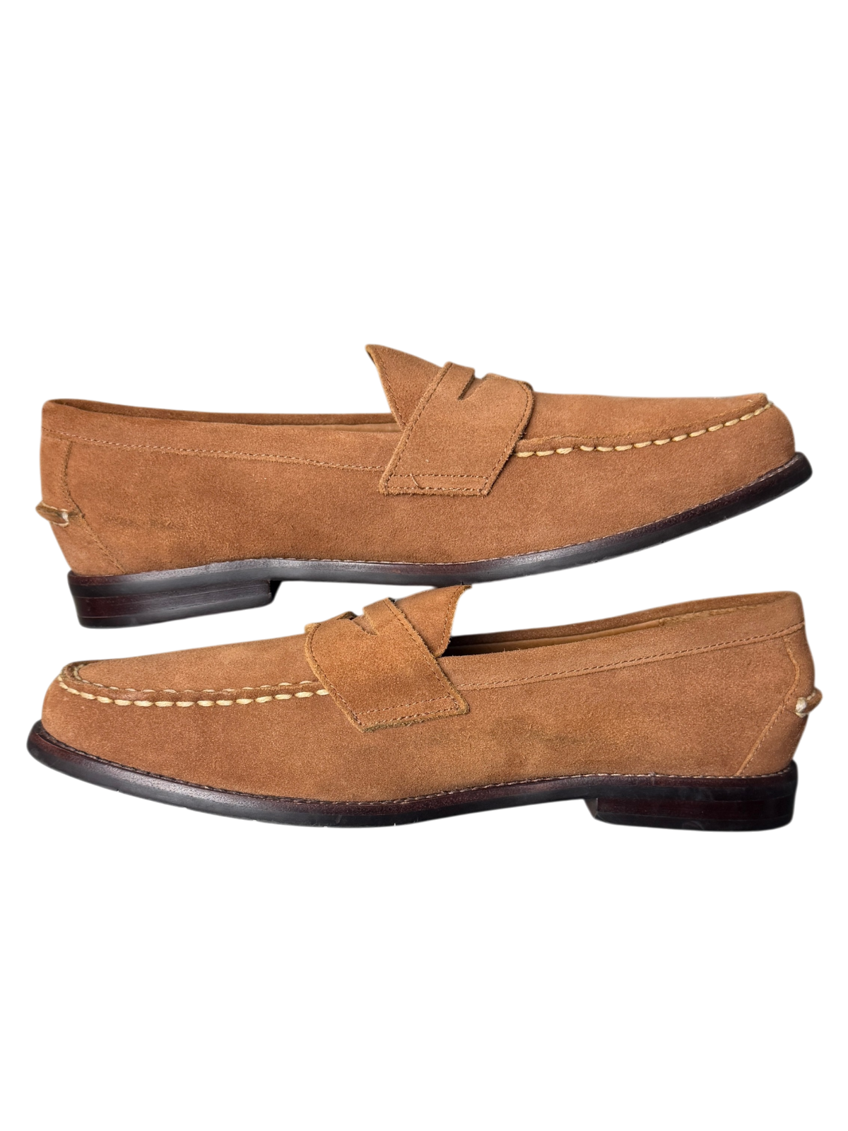 Polo Ralph Lauren Alston Suede Penny Loafer 'Brown' Size 10.5 Pre-Owned