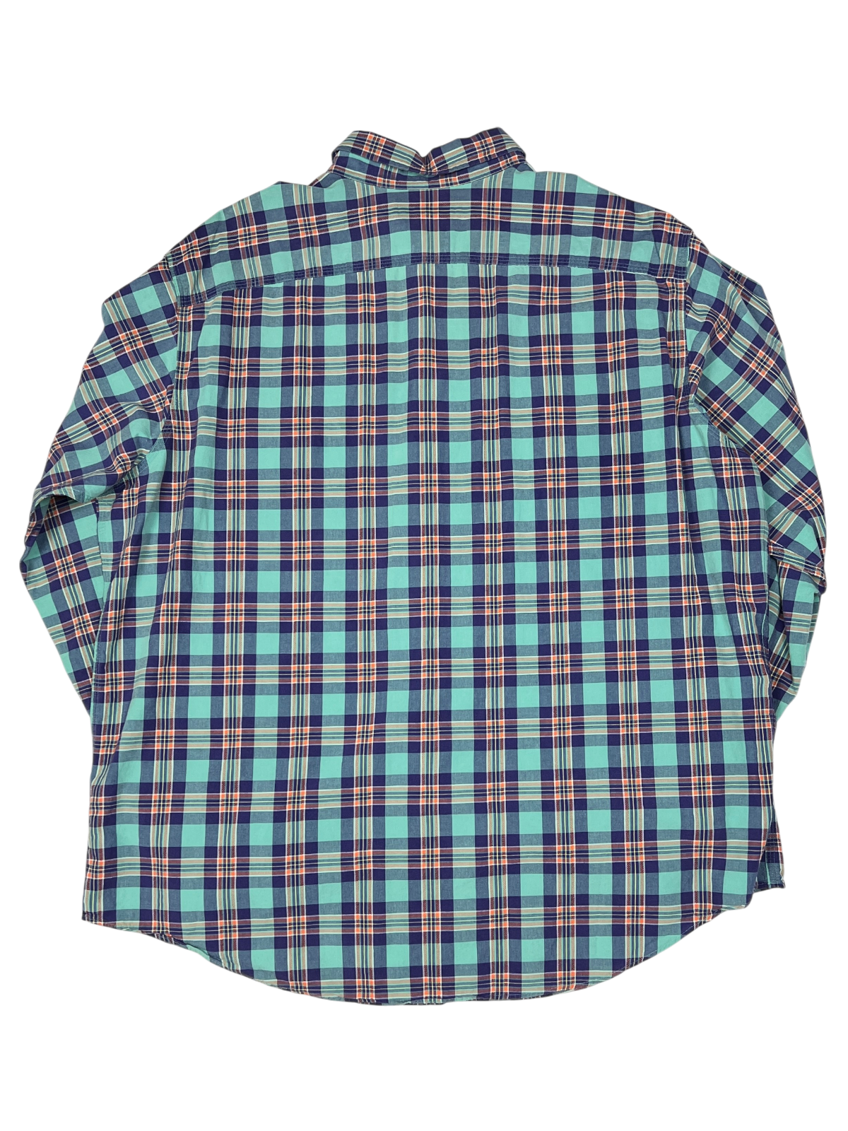 Polo Ralph Lauren Plaid Button-Down Shirt 'Turquoise/Plaid/Multicolor' Size XXL Pre-Owned