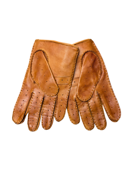 Polo Ralph Lauren Sheepskin Driving Gloves 'Carmel' Size S Brand New