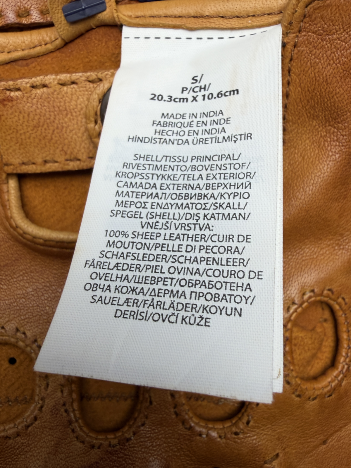 Polo Ralph Lauren Sheepskin Driving Gloves 'Carmel' Size S Brand New