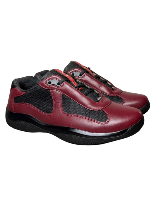Vintage Prada Americas's Cup Original 'Burgundy/Black' Size 8.5 US Pre-Owned