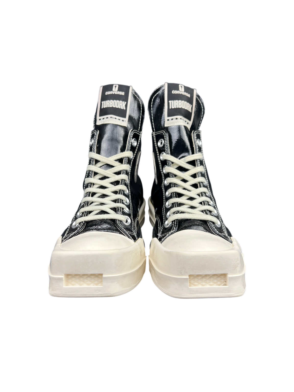 Rick Owens x Converse TURBODRK Chuck 70 High 'Black Lacquer' Size 7 Pre-Owned