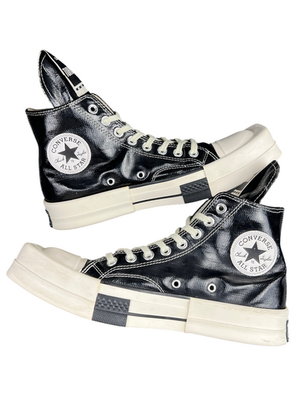 Rick Owens x Converse TURBODRK Chuck 70 High 'Black Lacquer' Size 7 Pre-Owned