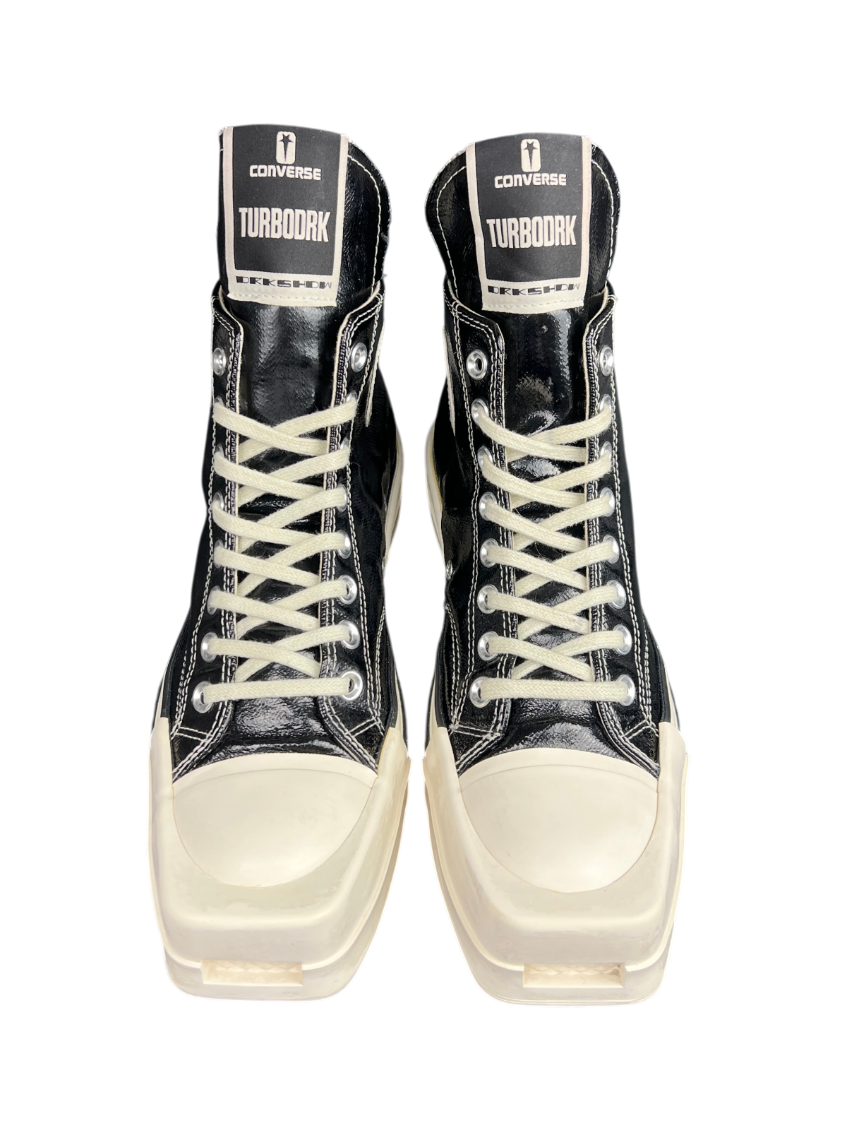 Rick Owens x Converse TURBODRK Chuck 70 High 'Black Lacquer' Size 7 Pre-Owned